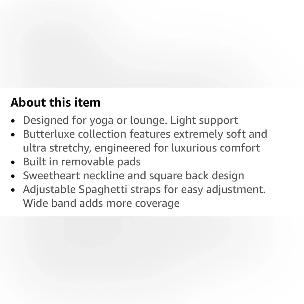 CRZ Yoga Butterluxe Sweetheart Longline Sports Bra Pitch Blue L/12 - Picture 6 of 7